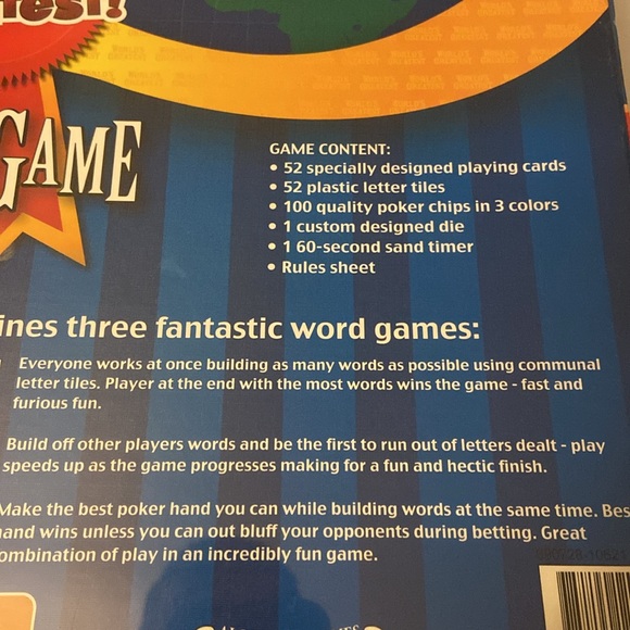 Algonquin Games Worlds Greatest Word Game - Picture 4 of 4